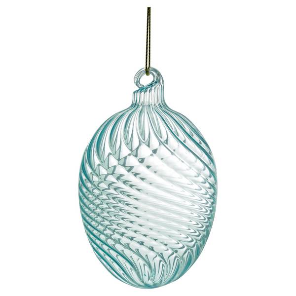GreenGate, p&aring;skeegg i glass swirl thin pale blue